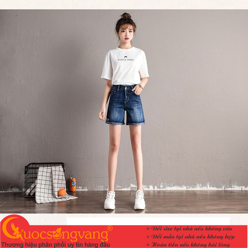 Quần short jean nữ jeans cotton quần đùi nữ đẹp GLQ130