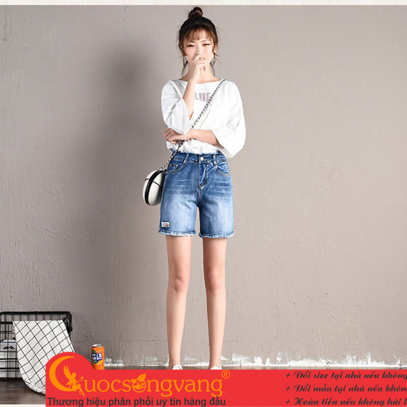 Quần short jean nữ jeans cotton quần đùi nữ đẹp GLQ130