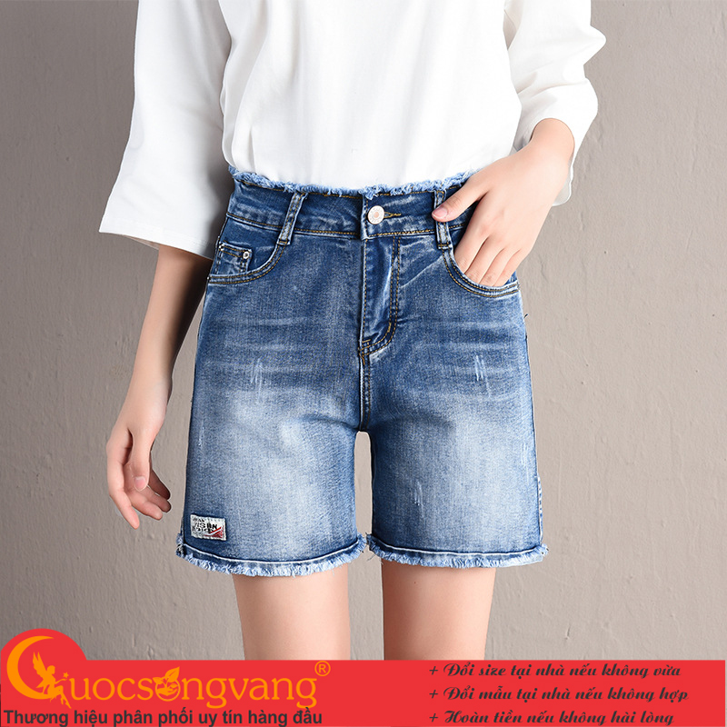 Quần short jean nữ jeans cotton quần đùi nữ đẹp GLQ130