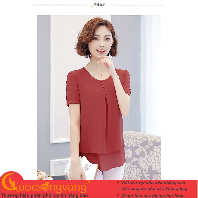 Áo kiểu nữ chiffon áo nữ big size GLA306