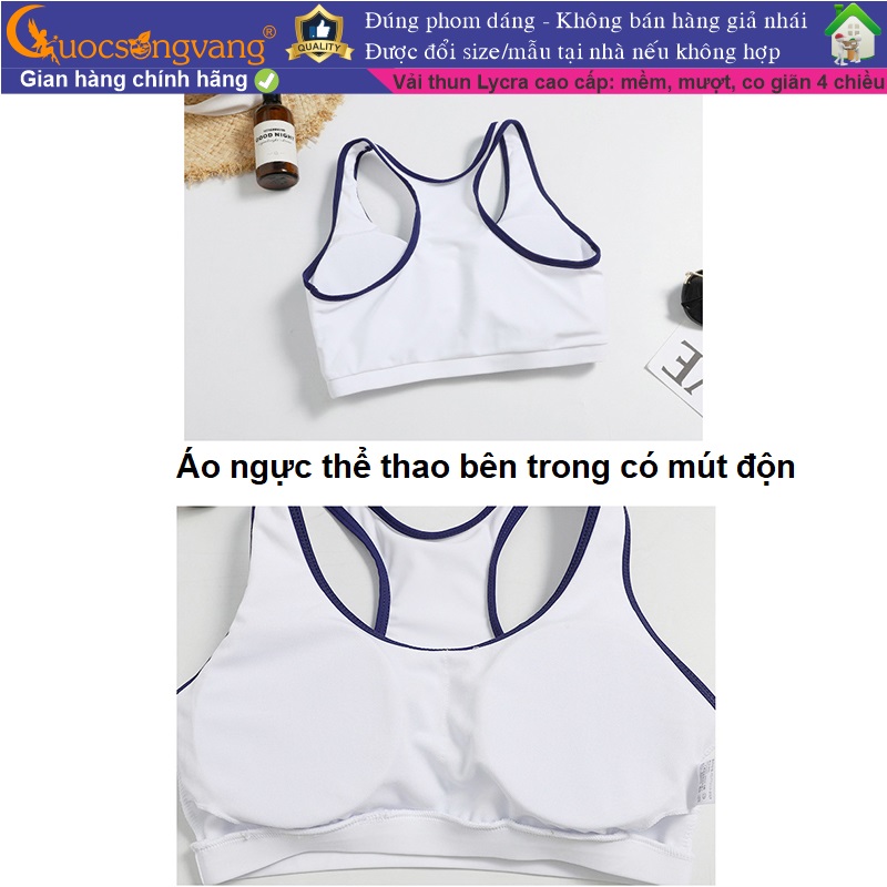 Bộ đồ bơi thể thao 3 mảnh bộ đồ đi biển 3 mảnh GLSWIM096