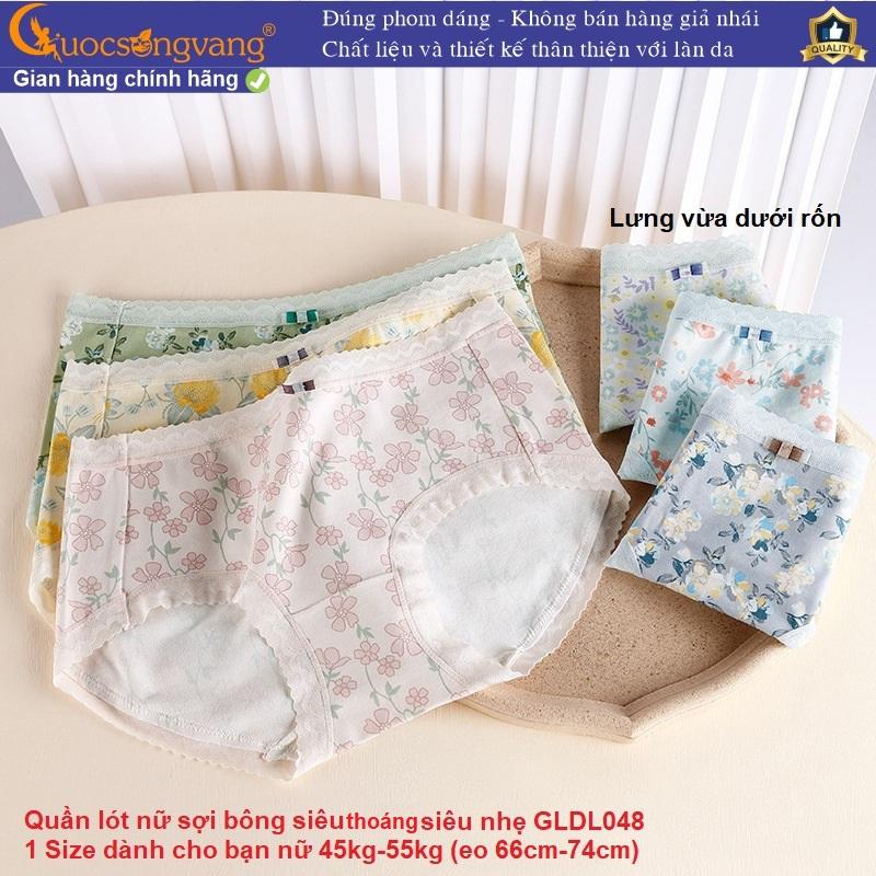 Quần lót nữ sợi bông siêu thoáng quần chip siêu nhẹ GLDL048