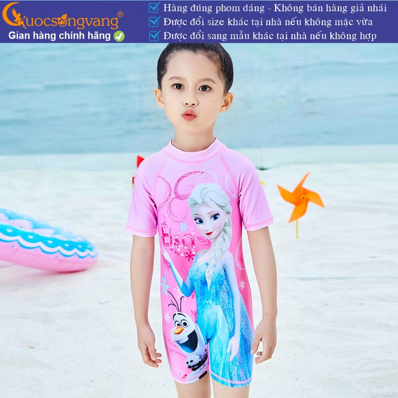 Bộ đồ bơi bé gái Elsa set đồ bơi aurora kèm nón GLSWIM093