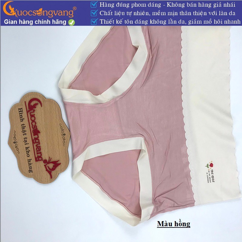 Quần lót nữ lưng cao quần chíp cotton lạnh Cuocsongvang GLDL052