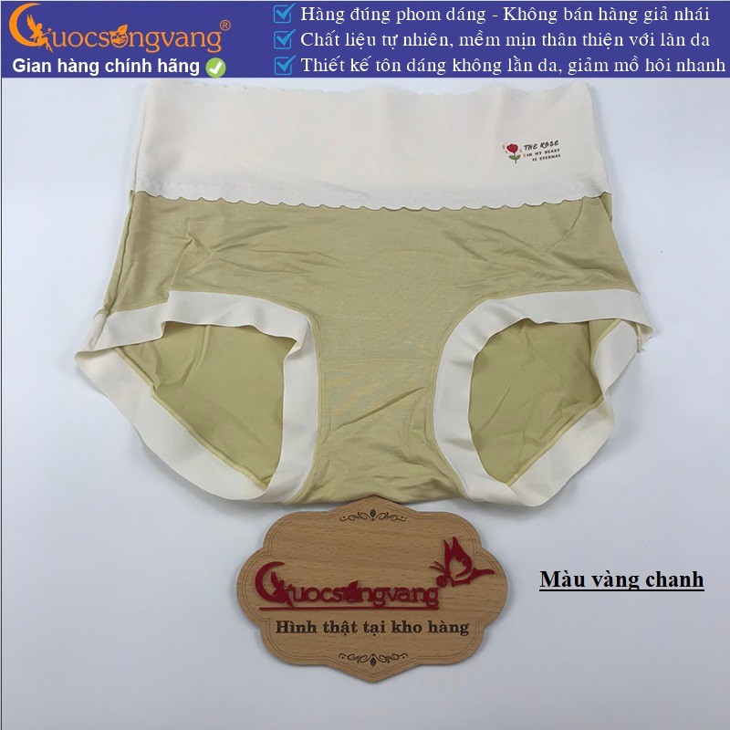 Quần lót nữ lưng cao quần chíp cotton lạnh Cuocsongvang GLDL052