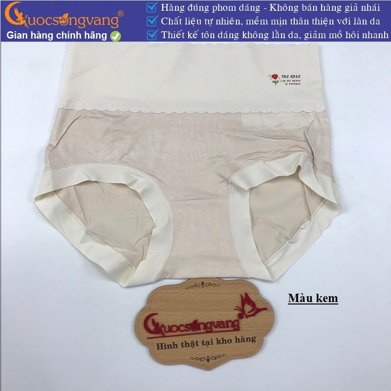 Quần lót nữ lưng cao quần chíp cotton lạnh Cuocsongvang GLDL052