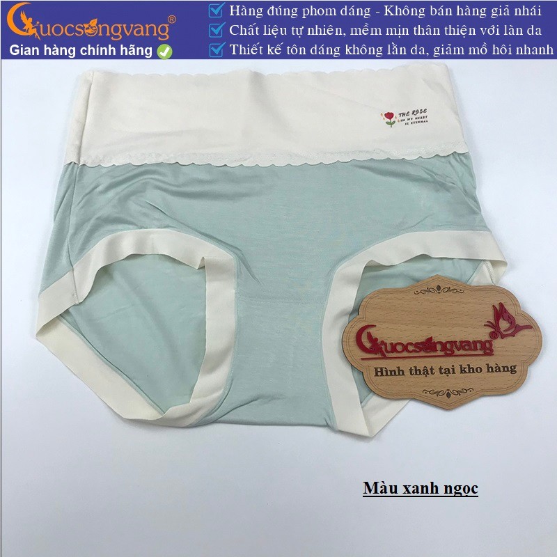 Quần lót nữ lưng cao quần chíp cotton lạnh Cuocsongvang GLDL052