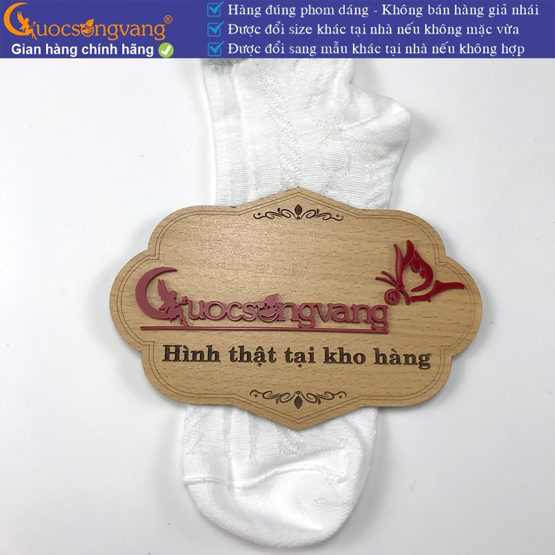 5 cặp Vớ cotton hè thu tất mỏng nhẹ dệt thoáng GLSock002