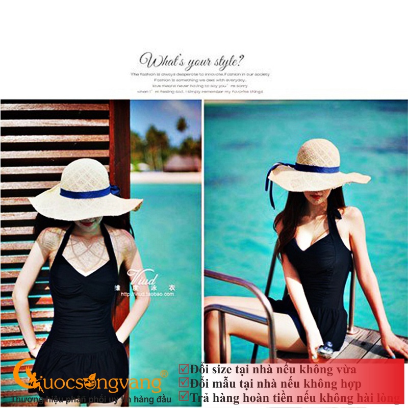 Đồ bơi nữ váy tắm liền thân Cuocsongvang GLSWIM001