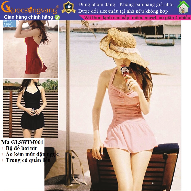 Đồ bơi nữ váy tắm liền thân Cuocsongvang GLSWIM001