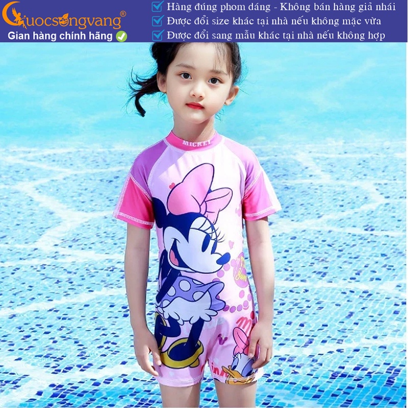 Bộ đồ bơi bé gái Elsa set đồ bơi aurora kèm nón GLSWIM093