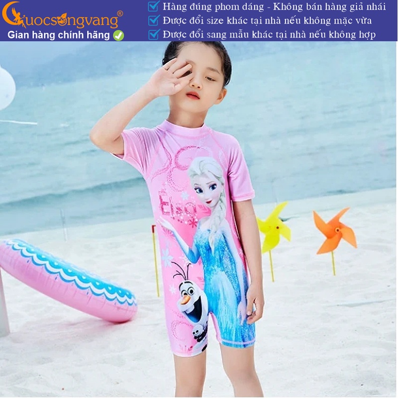 Bộ đồ bơi bé gái Elsa set đồ bơi aurora kèm nón GLSWIM093