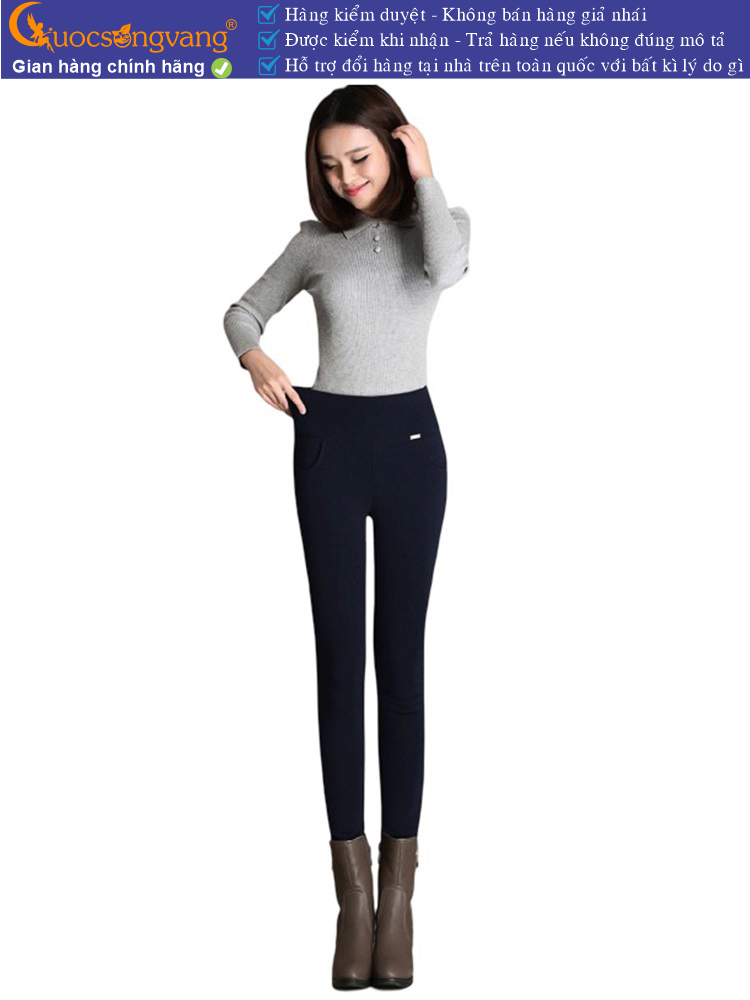 quần legging nữ lưng cao bản lớn quần skinny nữ 4 chiều GLQ047