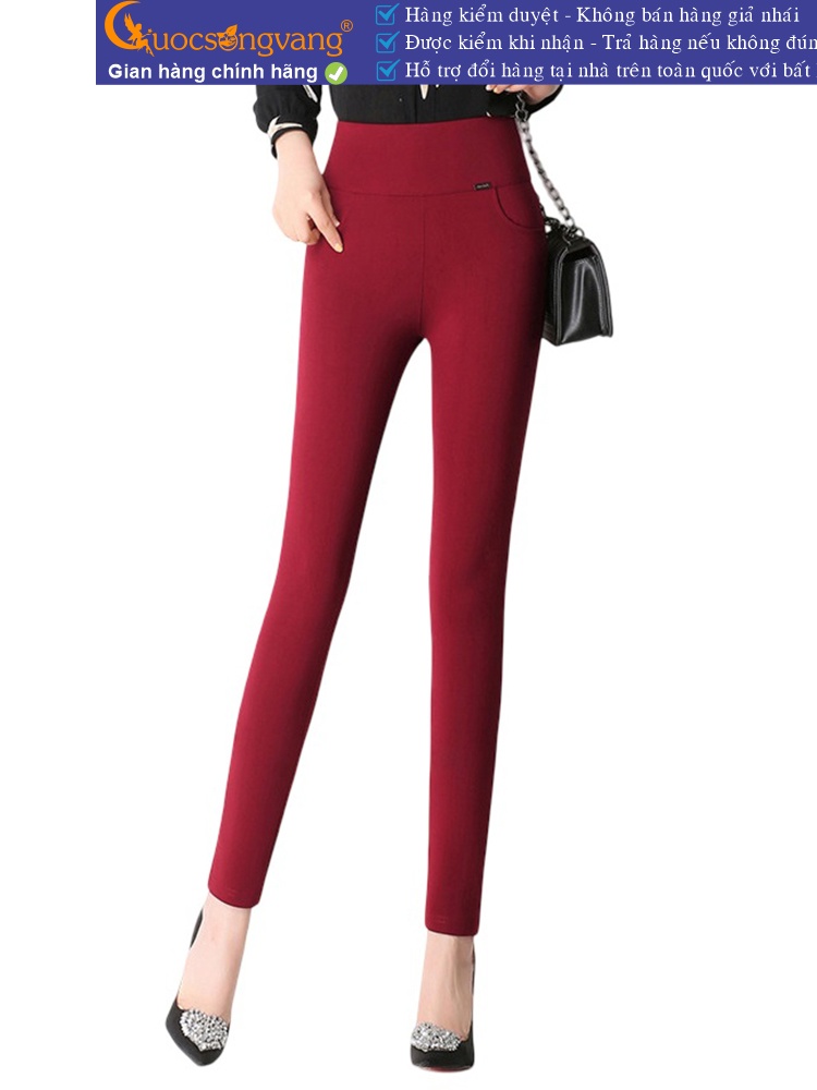 quần legging nữ lưng cao bản lớn quần skinny nữ 4 chiều GLQ047