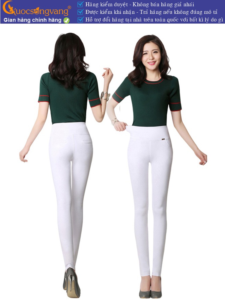 quần legging nữ lưng cao bản lớn quần skinny nữ 4 chiều GLQ047