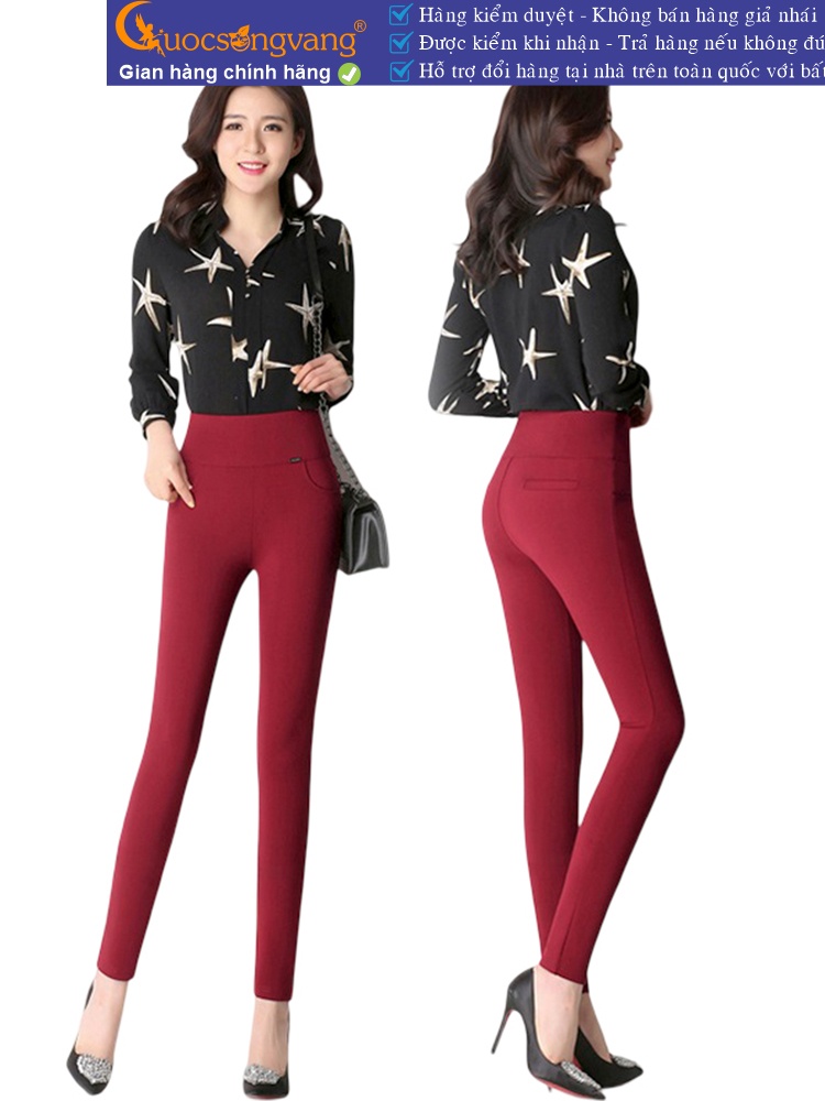 quần legging nữ lưng cao bản lớn quần skinny nữ 4 chiều GLQ047