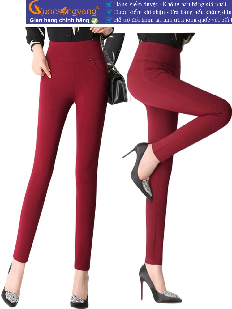 quần legging nữ lưng cao bản lớn quần skinny nữ 4 chiều GLQ047