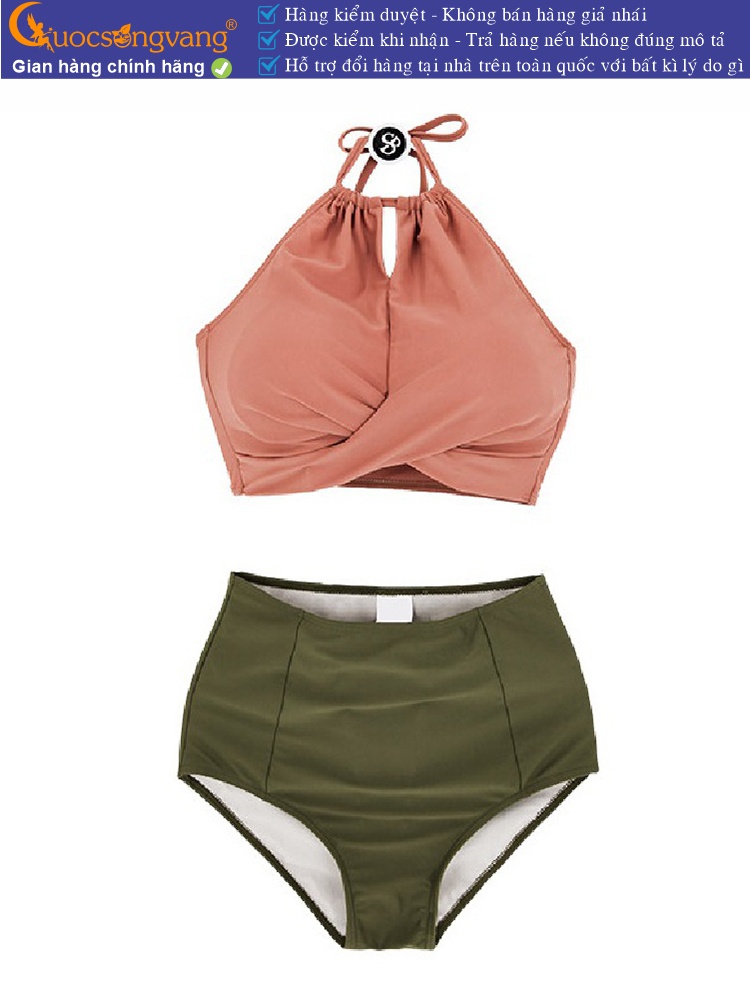 Bộ bikini hai mảnh cổ yếm gợi cảm GLSWIM055