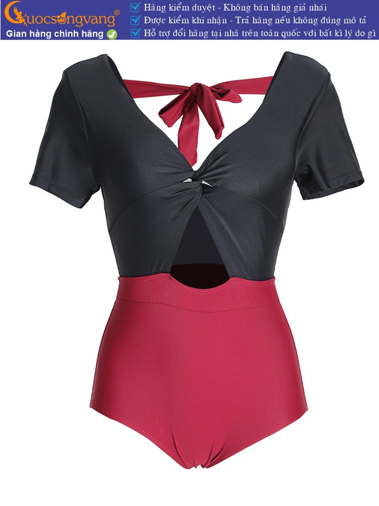 Bộ bikini liền thân kèm mút độn ngực GLSWIM061