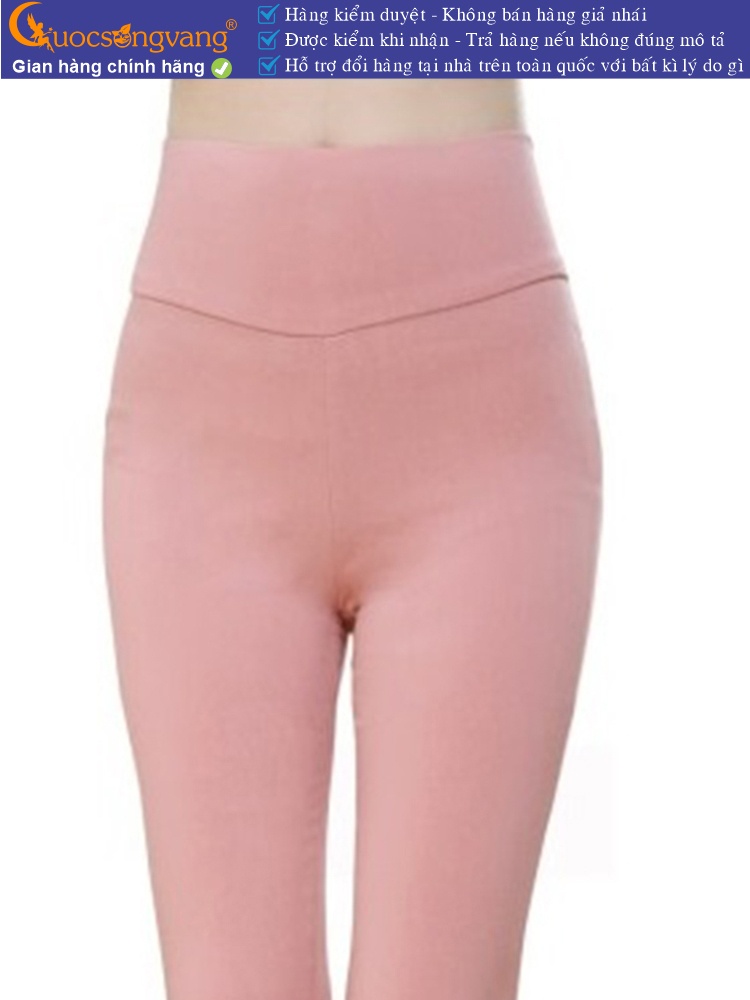 Quần legging nữ co giãn mạnh eo thun bản lớn GLQ165