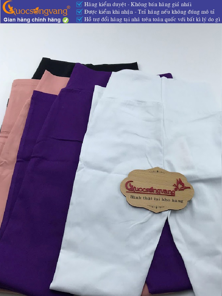 Quần legging nữ co giãn mạnh eo thun bản lớn GLQ165