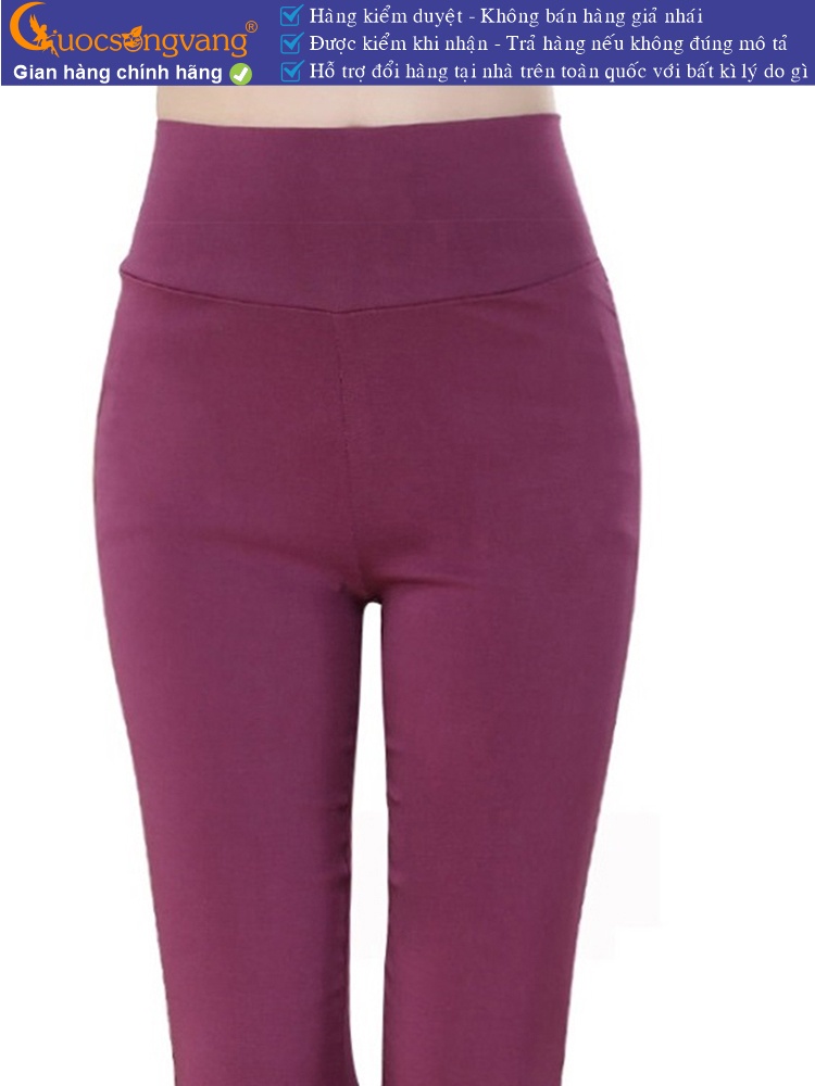 Quần legging nữ co giãn mạnh eo thun bản lớn GLQ165