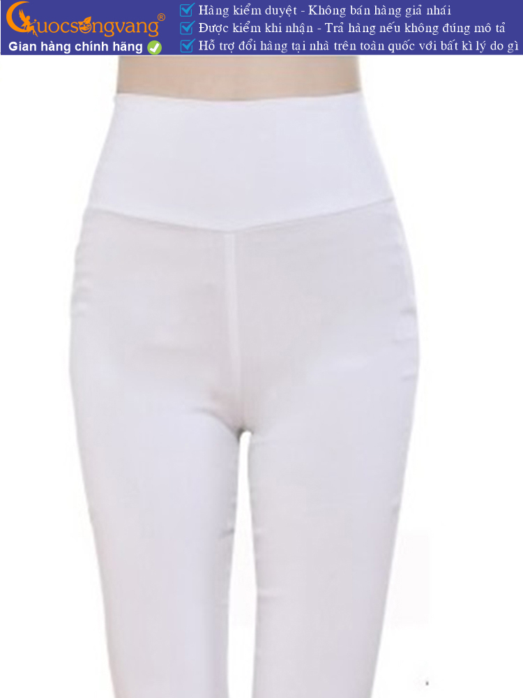 Quần legging nữ co giãn mạnh eo thun bản lớn GLQ165