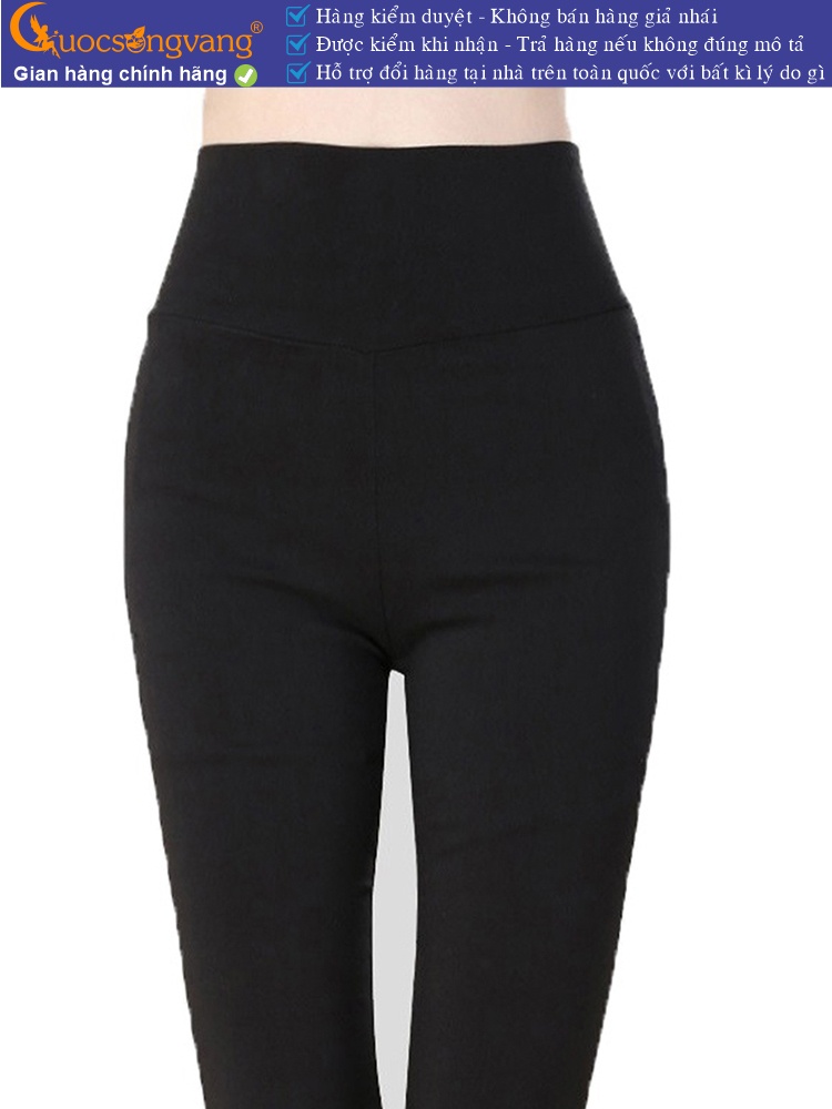 Quần legging nữ co giãn mạnh eo thun bản lớn GLQ165