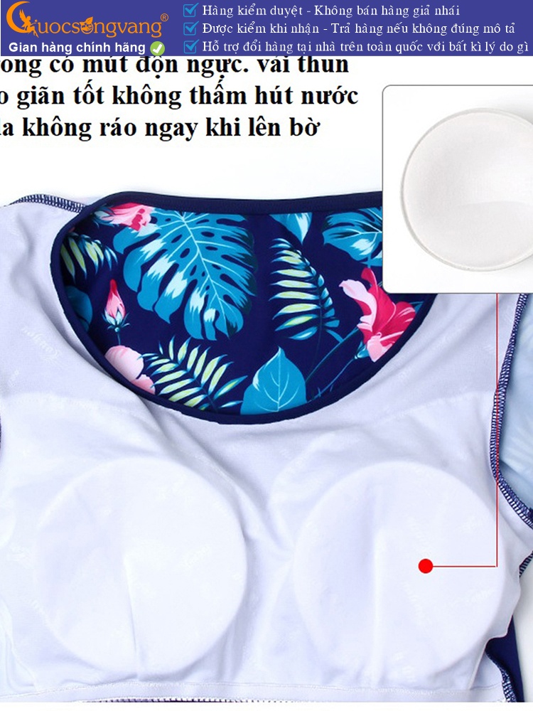 Đồ bơi trung niên quý phái big size giấu bụng GLSWIM040