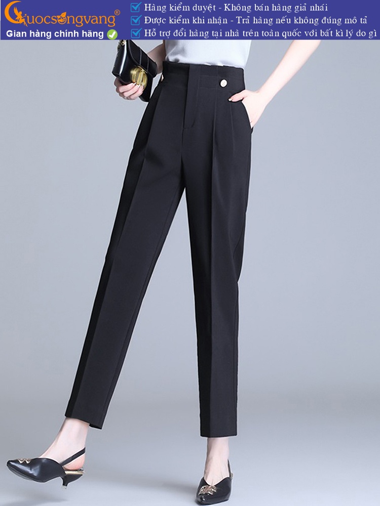 Quần nữ công sở quần baggy nữ lưng cao GLQ154