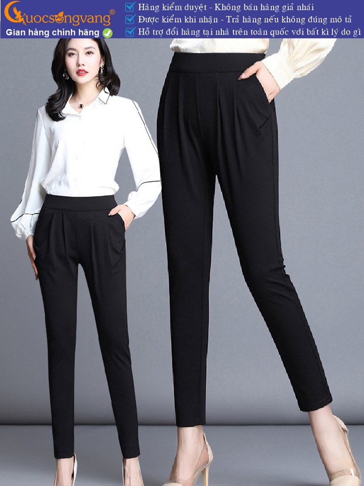 Quần tây công sở nữ kiểu baggy lưng thun co giãn 4 chiều GLQ095