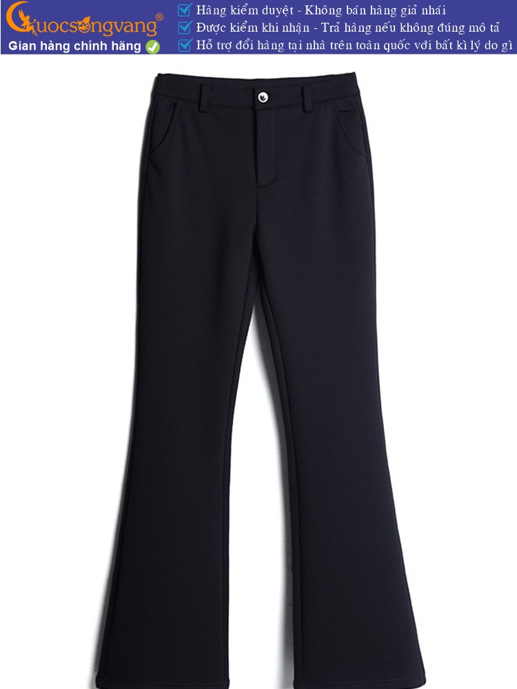 Quần nữ công sở ống loe cotton co giãn 4 chiều GLQ144