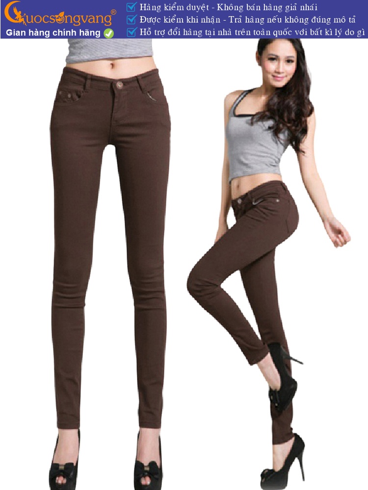 Quần kaki nữ co giãn dáng ôm GLQ019