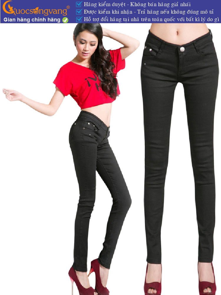 Quần kaki nữ co giãn dáng ôm GLQ019