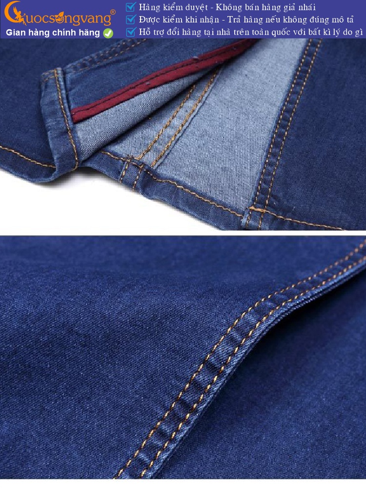 Chân váy jeans kiểu ôm nhiều nút GLV021