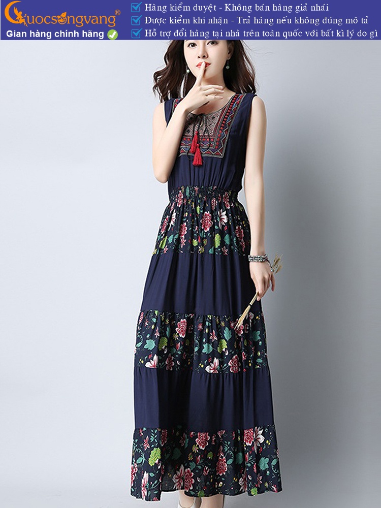 Váy đầm dài maxi kiểu bohemian GLV140