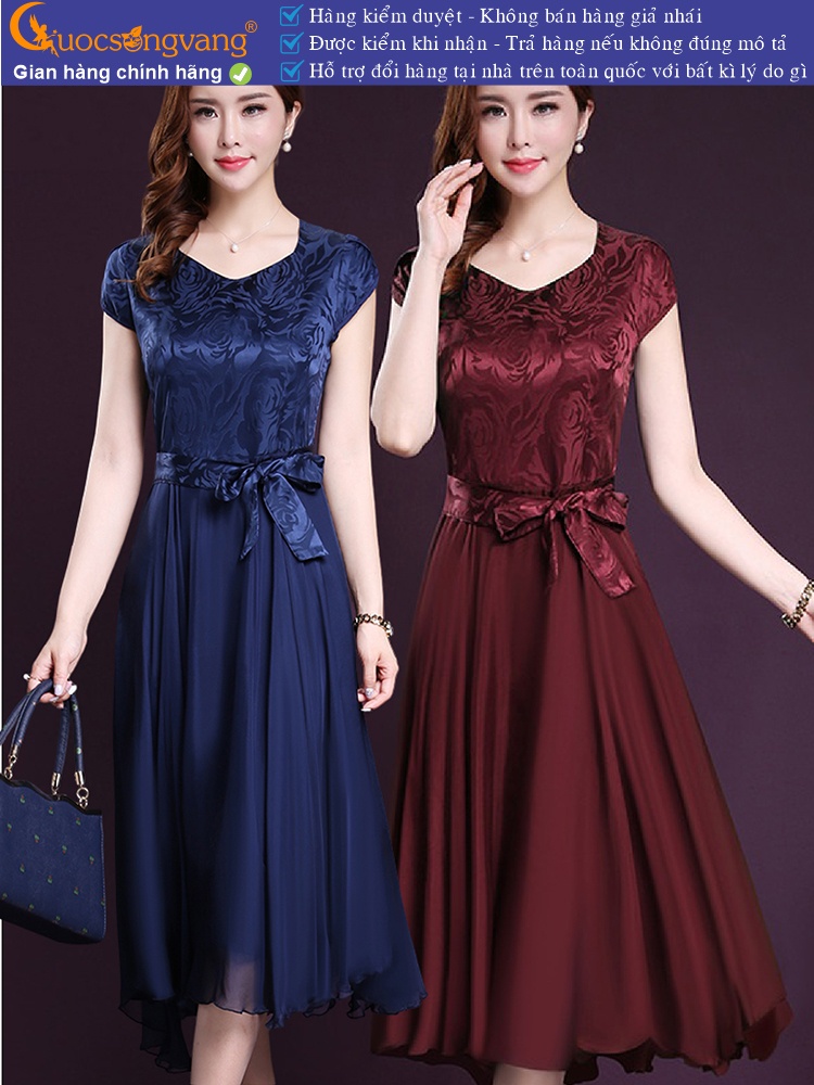 Váy đầm maxi thắt eo sang trọng GLV118