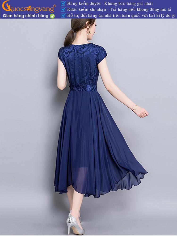 Váy đầm maxi thắt eo sang trọng GLV118