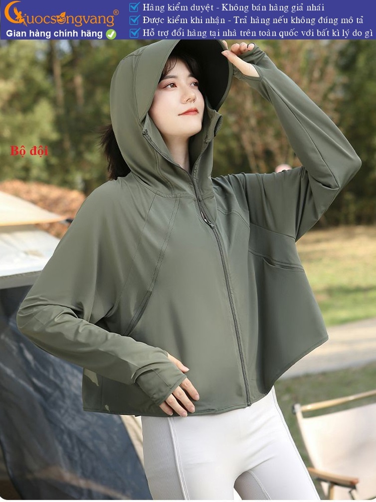 Áo chống nắng nữ chống UV liền nón và khẩu trang GLA332