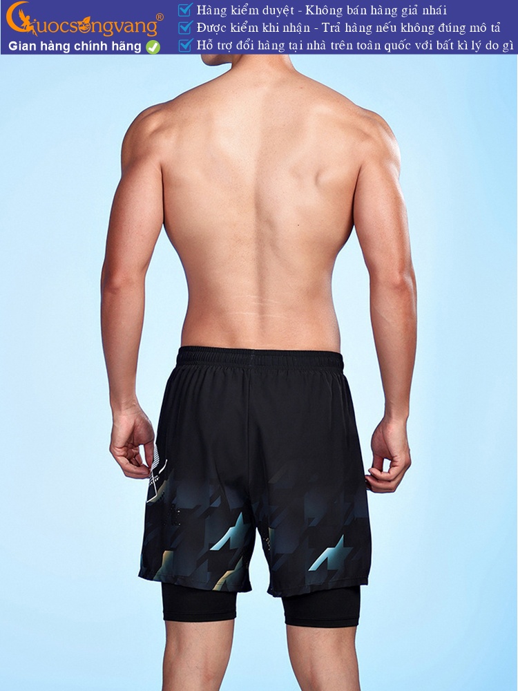 Quần bơi nam hai lớp nhanh khô quần thể thao GLSWIM114