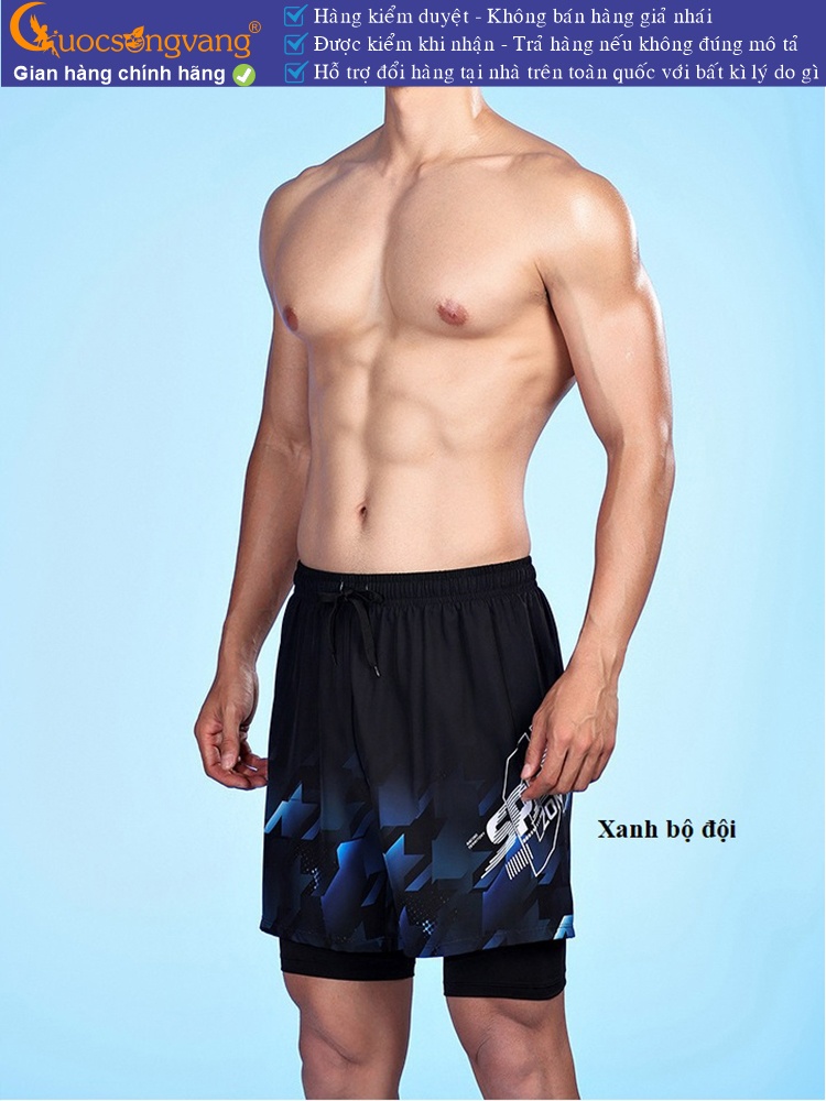 Quần bơi nam hai lớp nhanh khô quần thể thao GLSWIM114