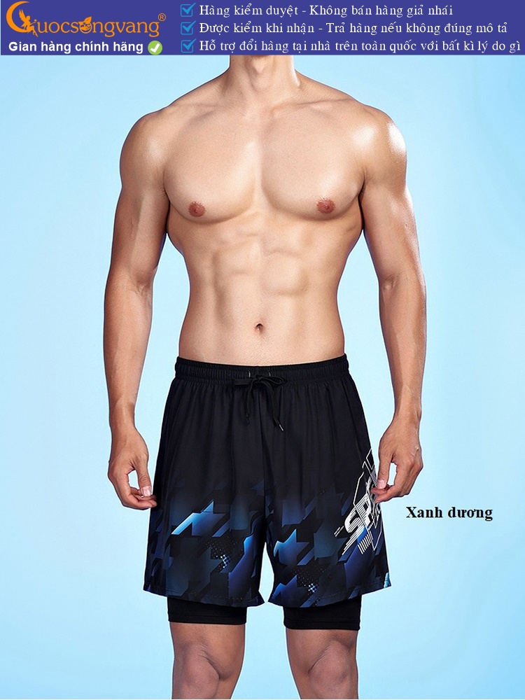Quần bơi nam hai lớp nhanh khô quần thể thao GLSWIM114