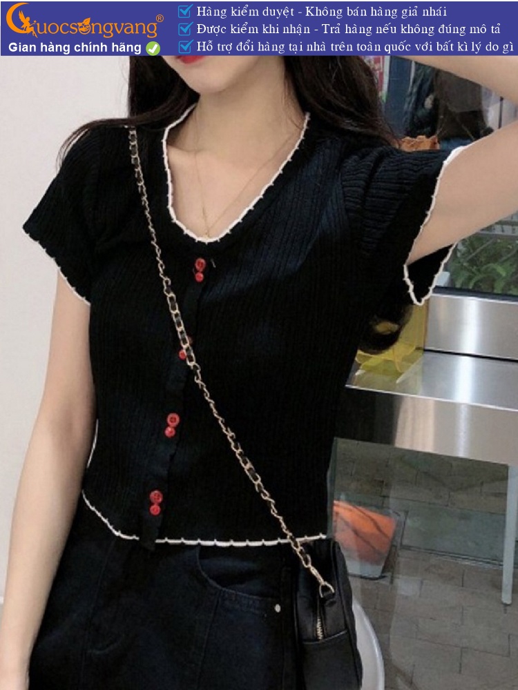Áo crop top nữ áo kiểu nữ ngắn GLA314