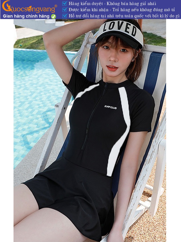 Đồ đi biển nữ một mảnh thun lycra liền thân dáng thể thao GLSWIM107