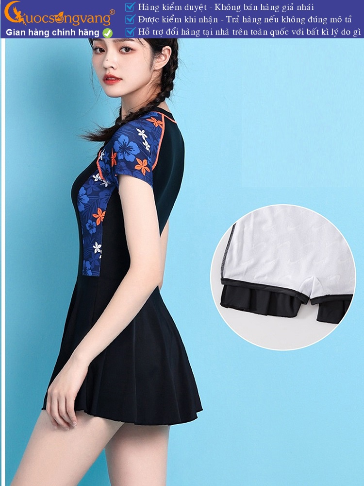 Bộ đồ bơi thể thao nữ bộ đồ đi biển nữ ngắn tay GLSWIM110