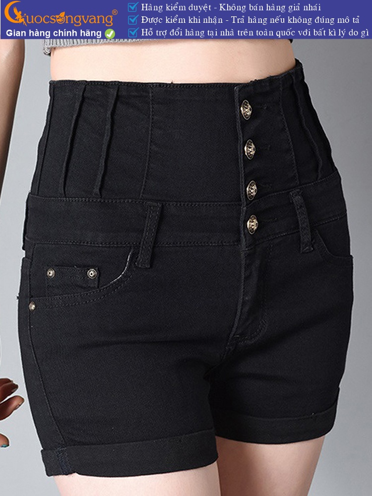 Quần short nữ lưng cao dáng ôm GLQ066