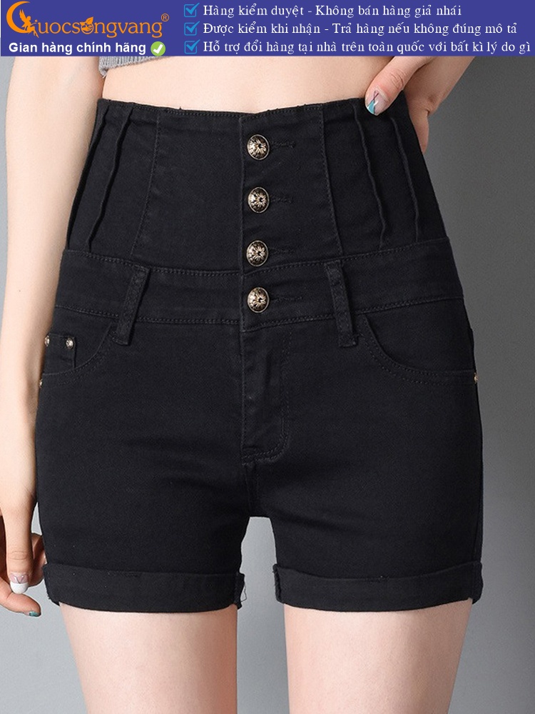 Quần short nữ lưng cao dáng ôm GLQ066