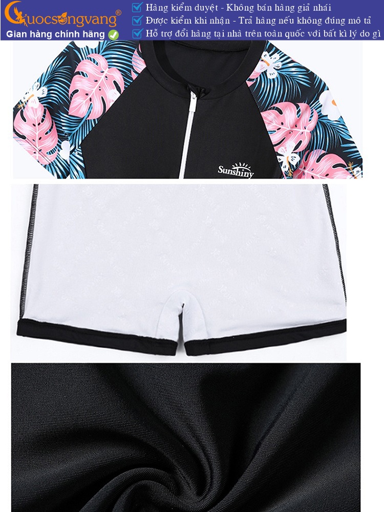 Đồ bơi nữ một mảnh liền váy thun Lycra có mút độn ngực GLSWIM106