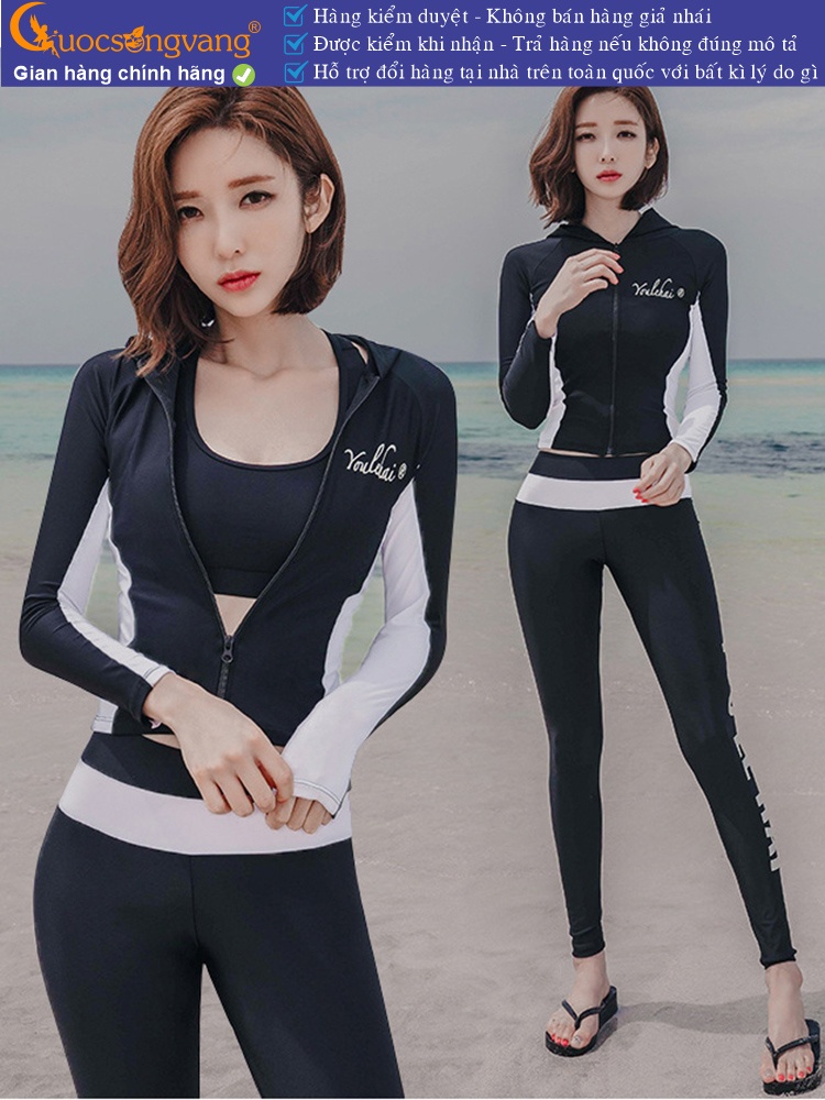 Bộ đồ bơi lặn nữ dài 4 món GLSWIM077