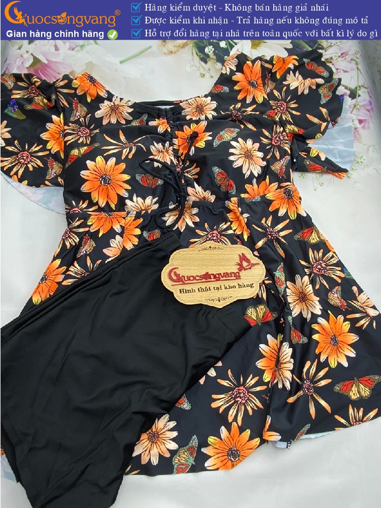 Bộ đồ bơi trung niên nữ big size kèm quần short GLSWIM092